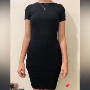 Forever 21 black midi dress Size XS